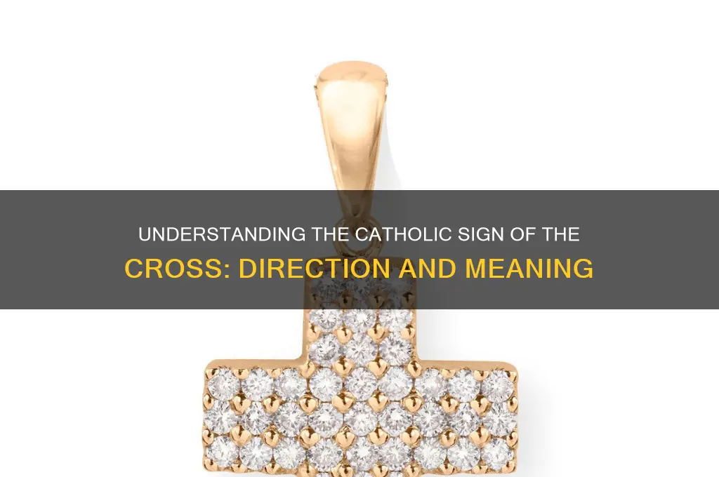 which way do catholics cross themselves