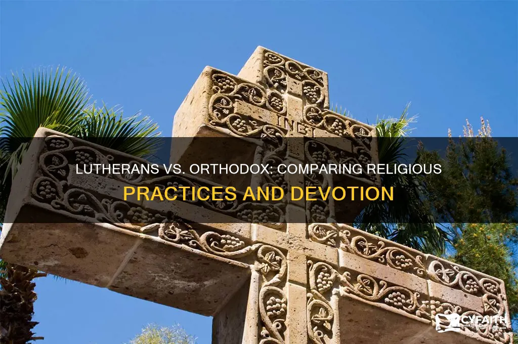 who are more religious lutherans and orthodox