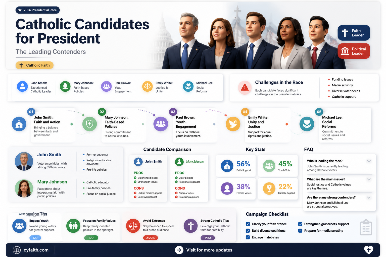 are any catholics running for president