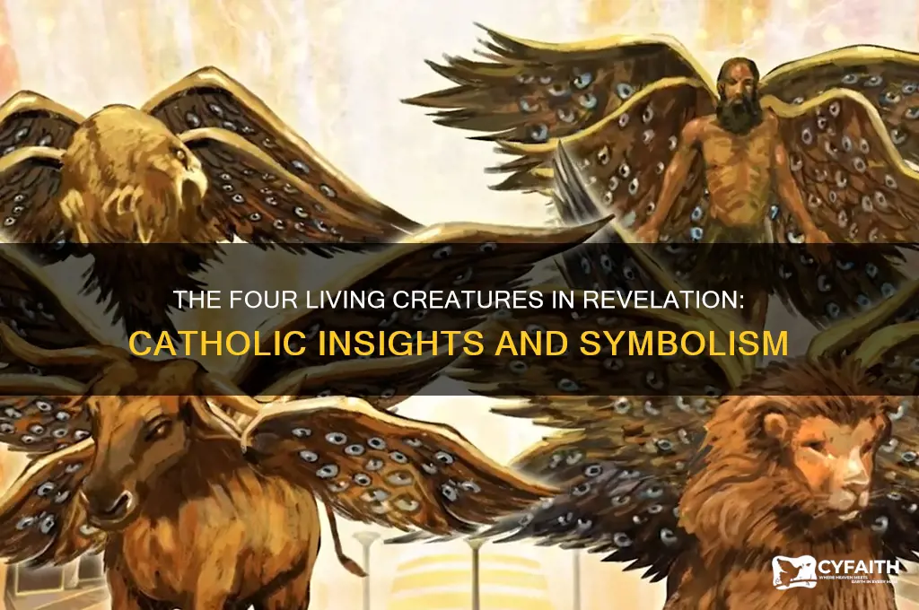 who are the four living creatures in revelation catholic