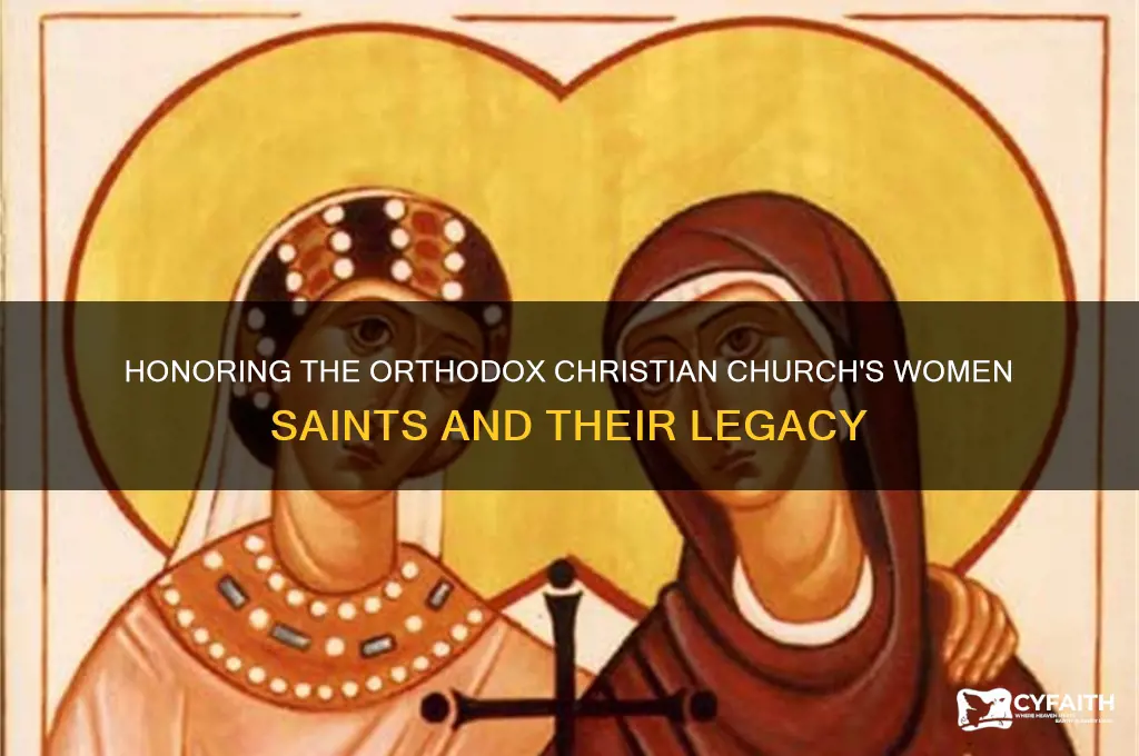who are the women saints of the orthodox christian church