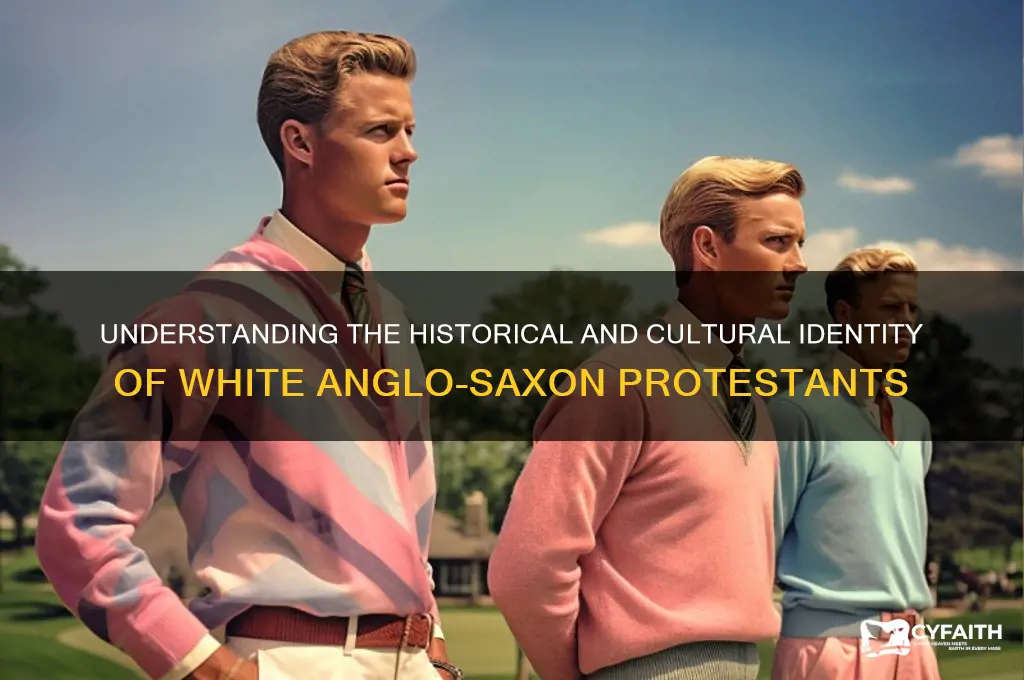 who are white anglo saxon protestant