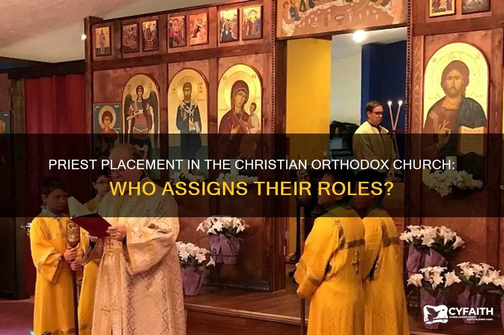 who assigns priest placement christian orthodox church