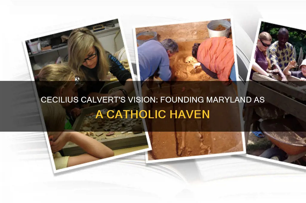who began the colony of maryland for catholics