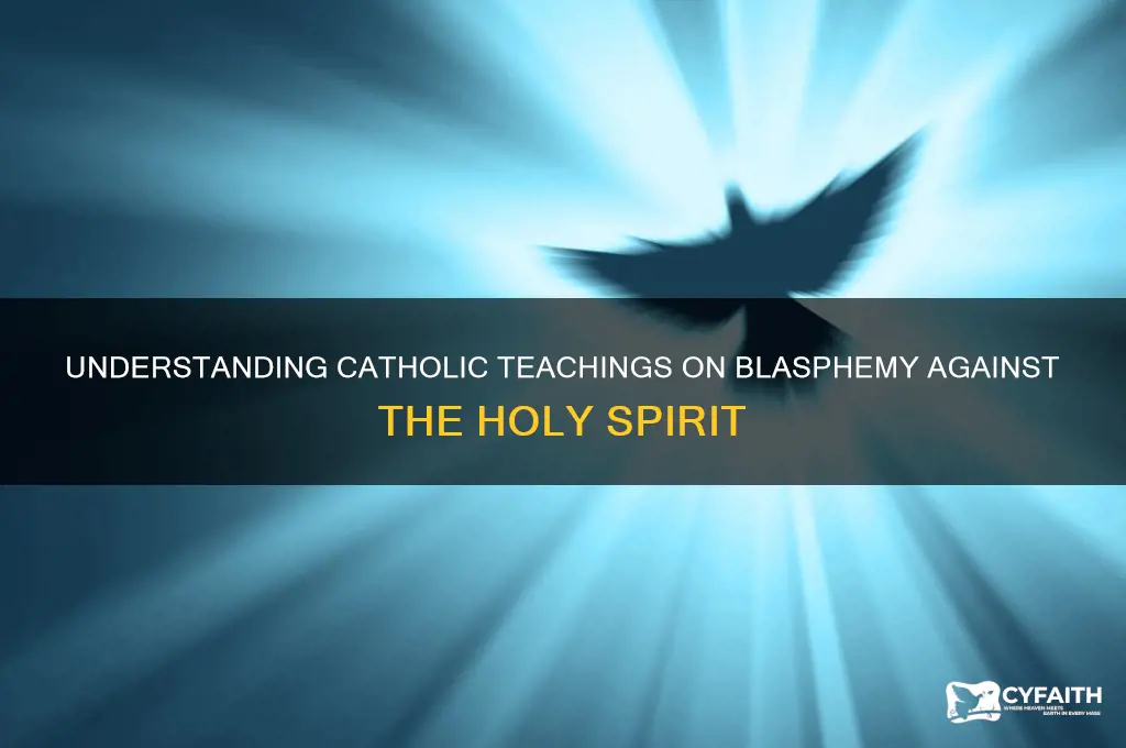 who blasphemes against the holy spirit catholic