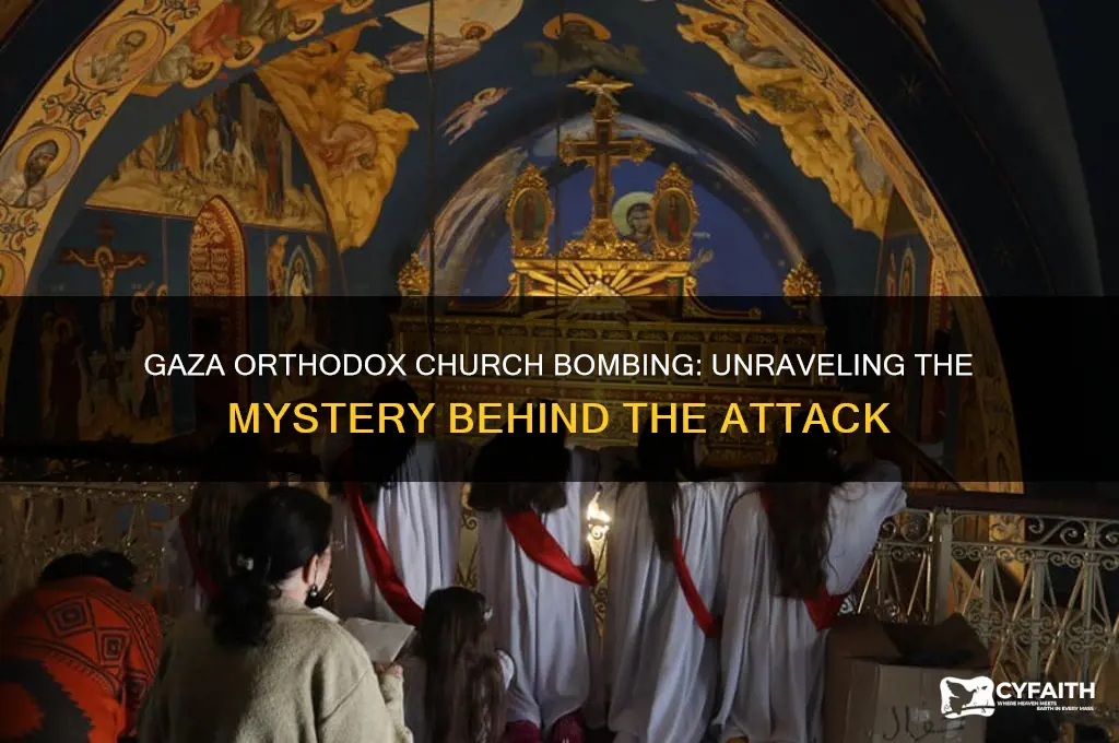who bombed the orthodox church in gaza