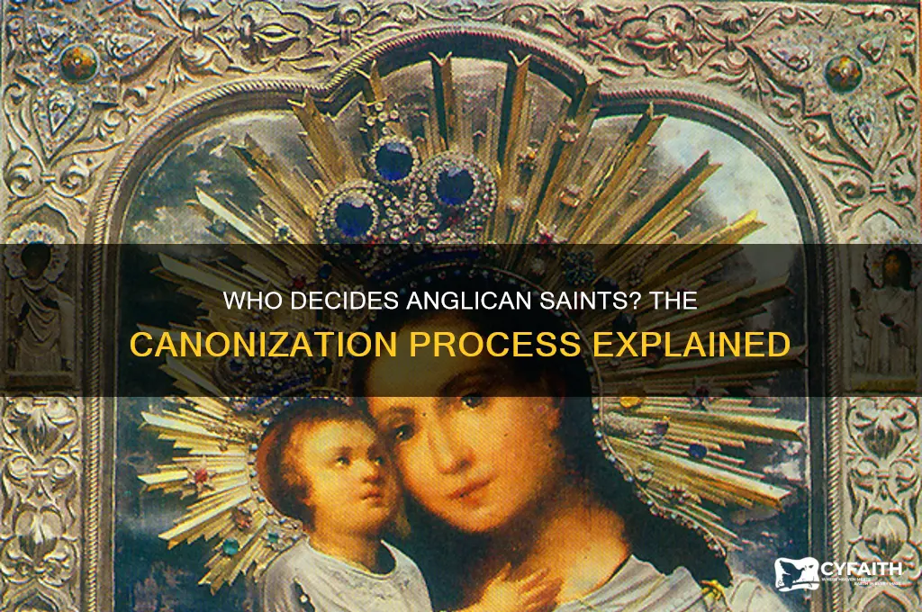 who canonizes anglican saints