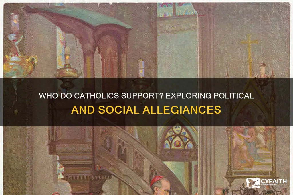 who catholics support