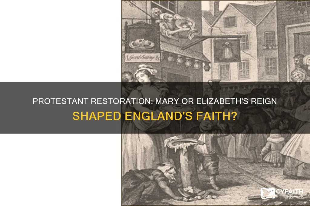 who changed the country back to protestant mary or elizab