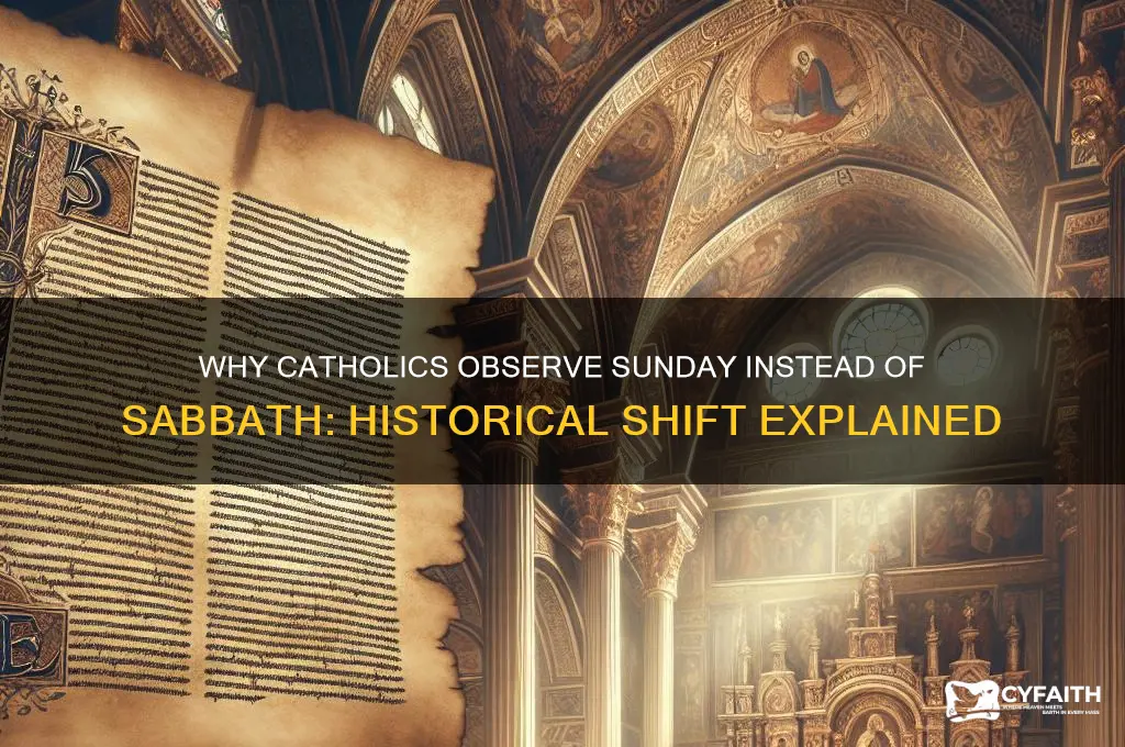 who changed the sabbath day to sunday catholic answers