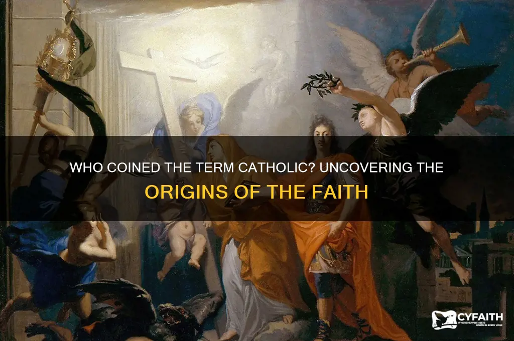 who coined the term catholic