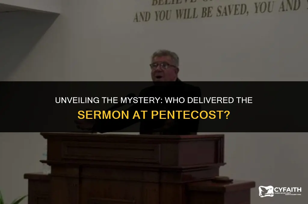 who delivered the sermon at pentecost