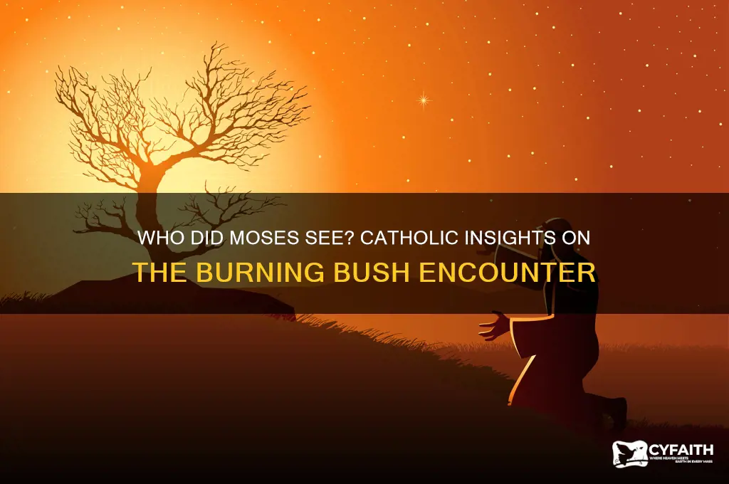 who did moses see catholic