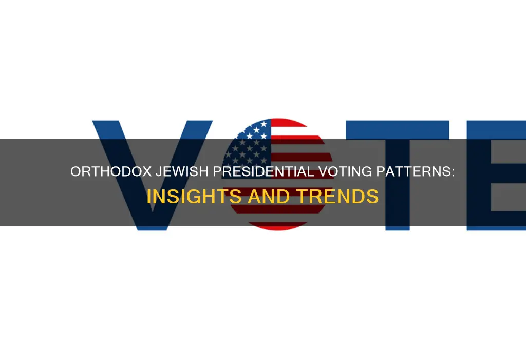 who did orthodox jews vote for prsident