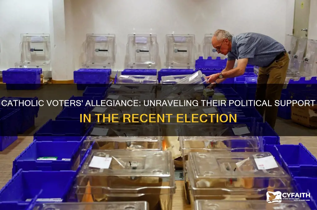 who did the catholics support in the last election