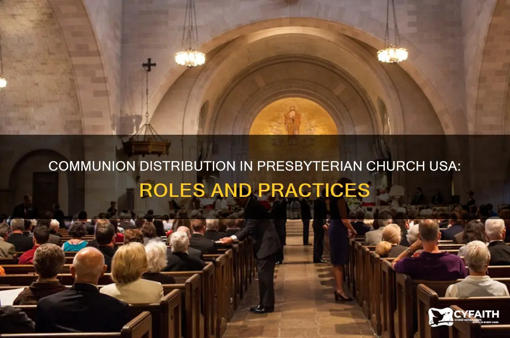 who distrubutes communion in the presbyterian church usa