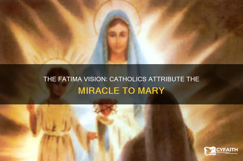 who do catholics attribute the fatima vision to