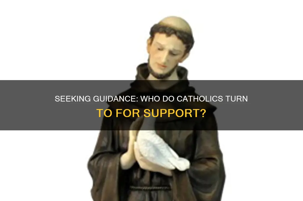 who do catholics look to for support