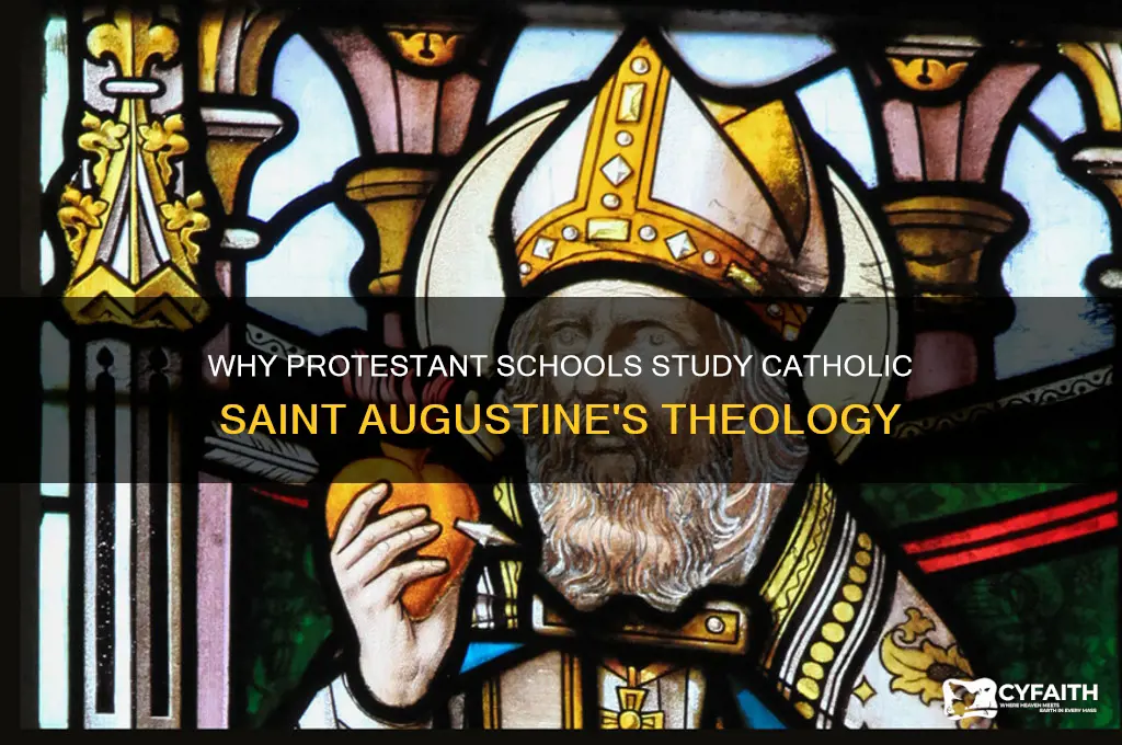 who do protestant schools study augustine if he is catholic