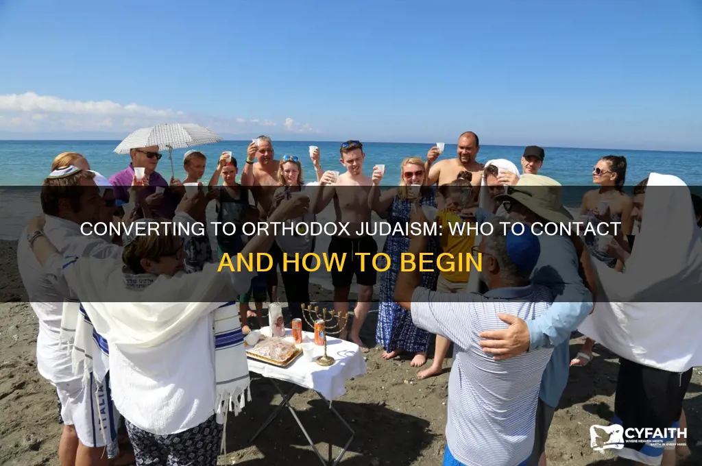 who do you contact to convert to orthodox judaism