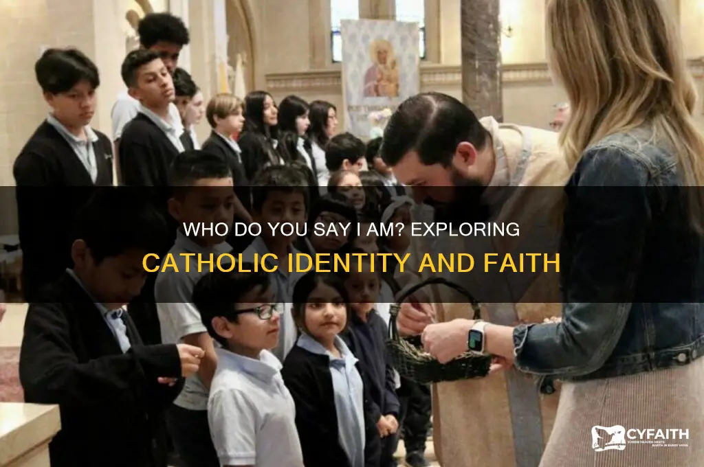who do you say i am catholic