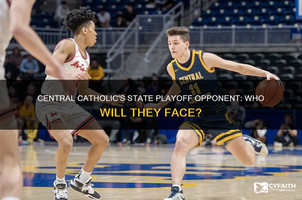 who does central catholic play in the state playoffs