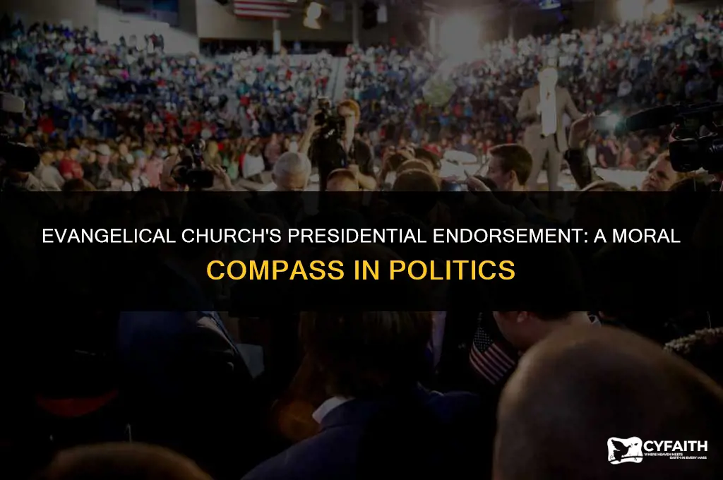 who does the evangelical church endorse for president
