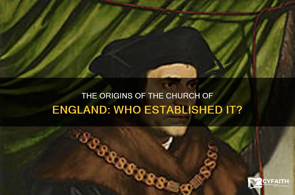 who established the church of england anglican church