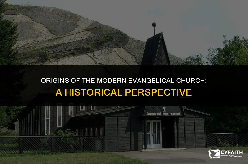 who formed the modern evangelical church