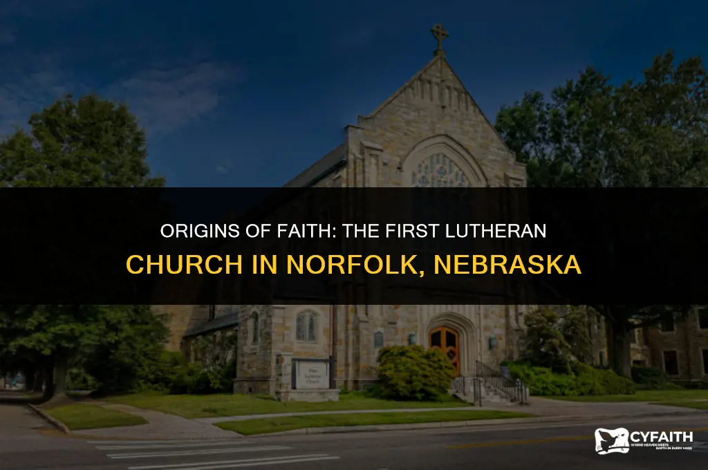 who founded the first lutheran church in norfolk nebraska