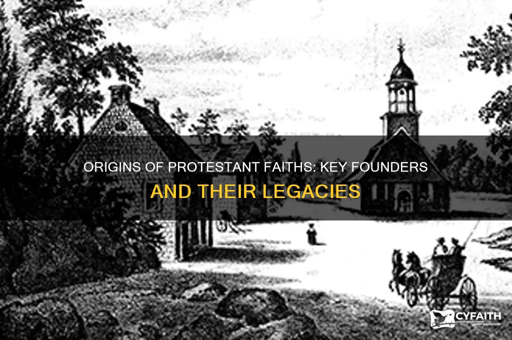 who founded the various protestant faiths