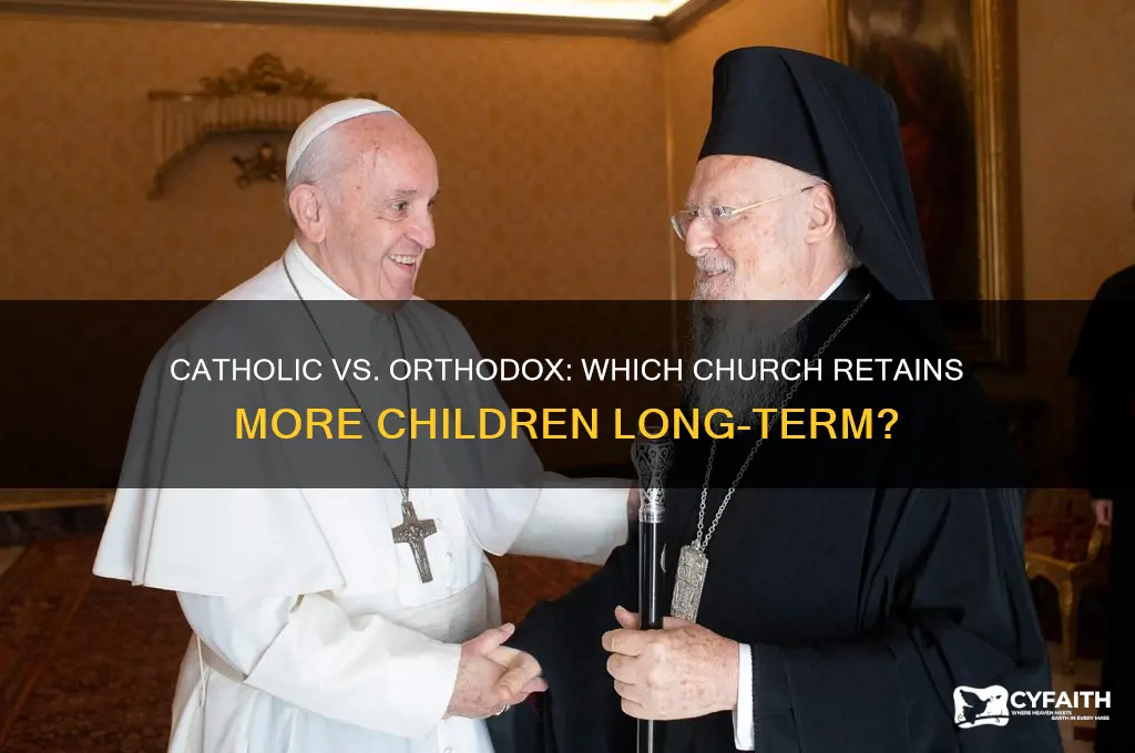 who has better retention of children catholic or orthodox
