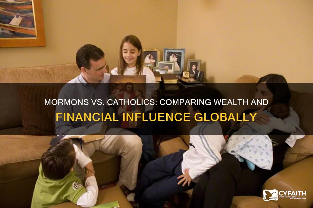 who has more money mormons or catholics