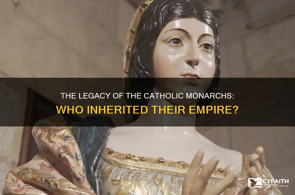 who inherited the catholic monarch empire