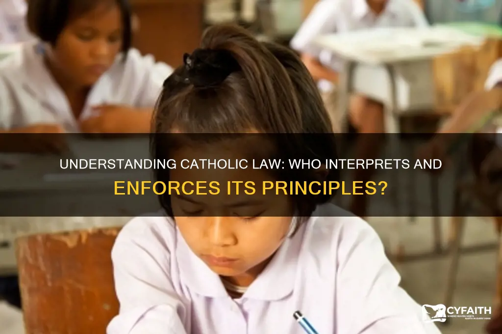 who interprets catholic law