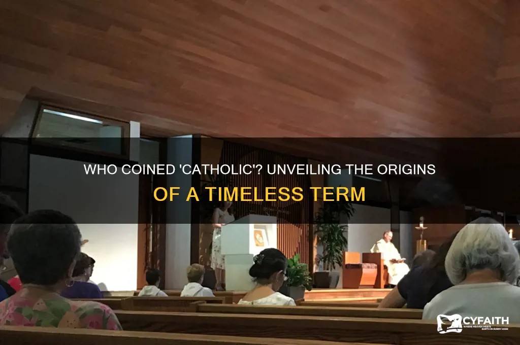 who invented the word catholic