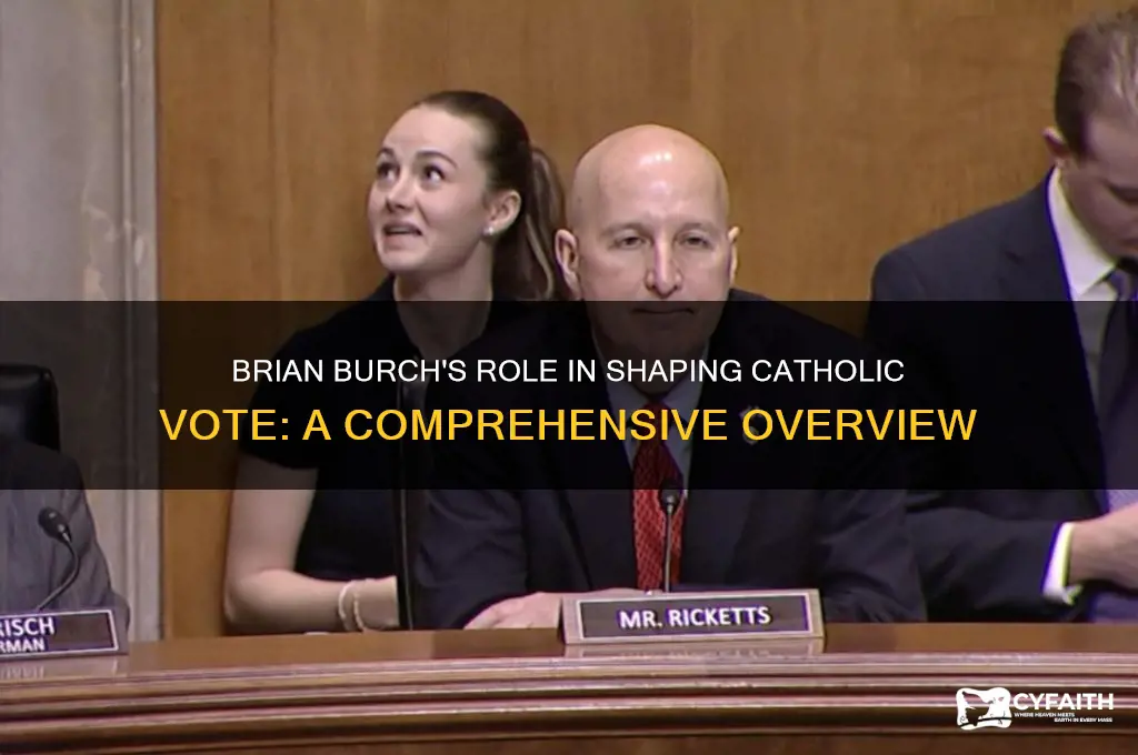 who is brian burch catholic vote