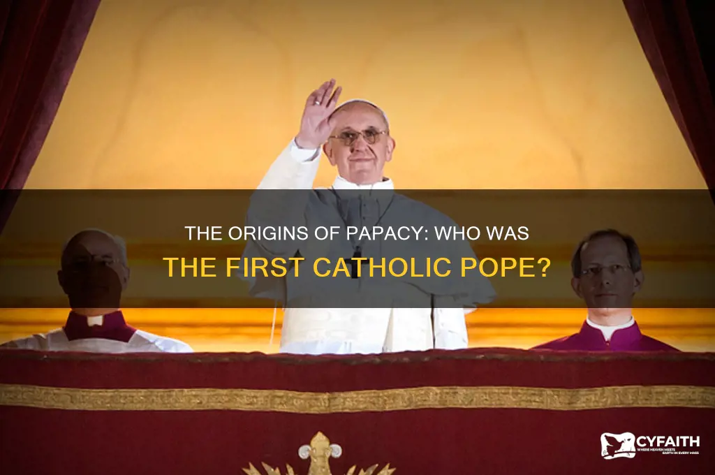 who is considered the first catholic pope