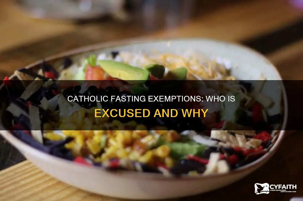 who is exempt from catholic fasting