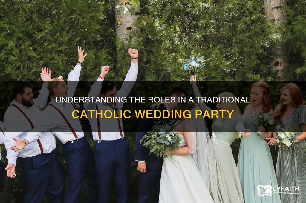 who is in a catholic wedding party