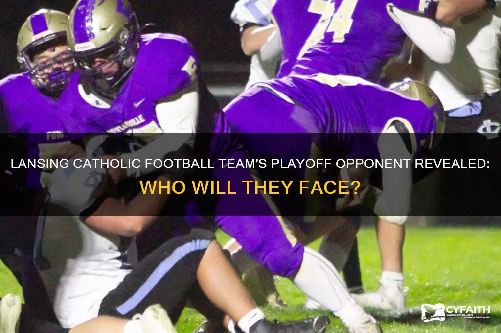 who is lansing catholic football team playing in the playoffs