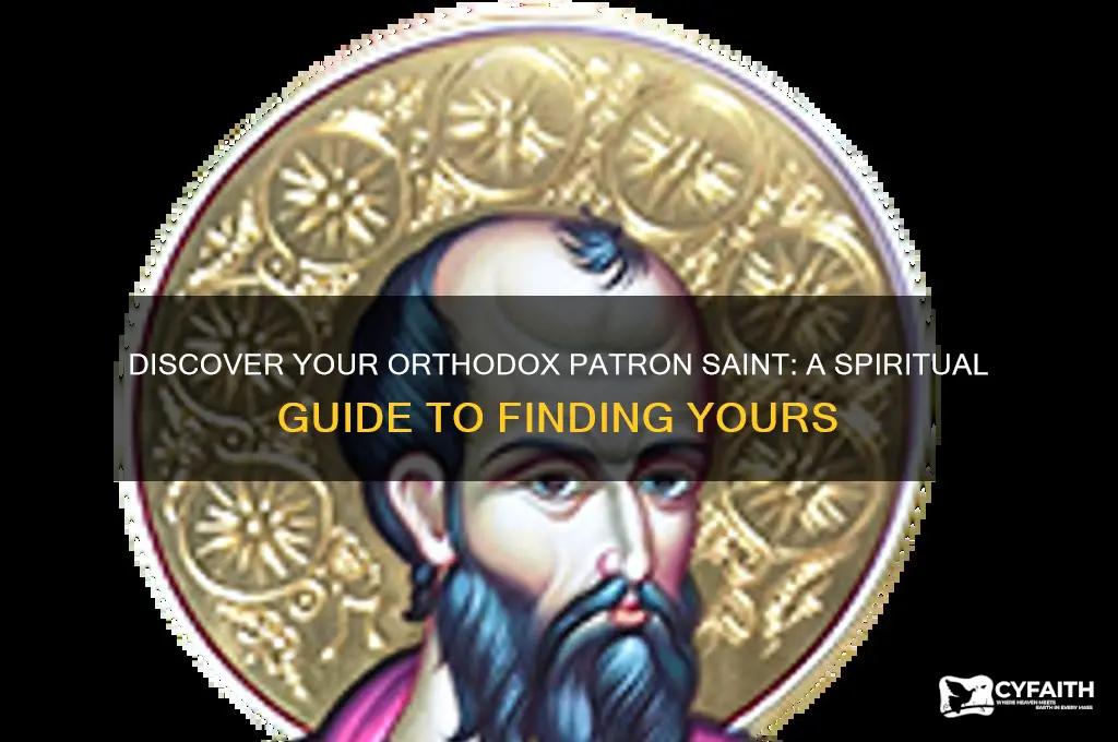 who is my orthodox patron saint