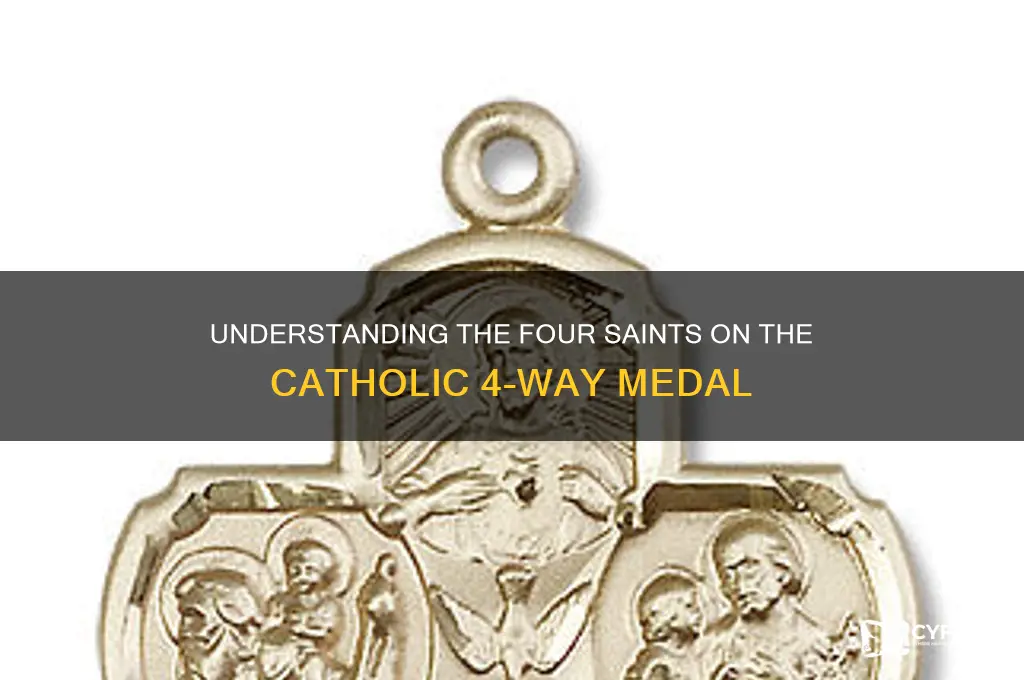 who is on the 4way catholic medal