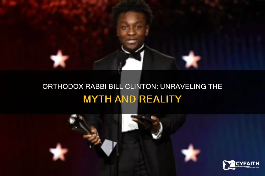 who is orthodox rabbi bill clinton