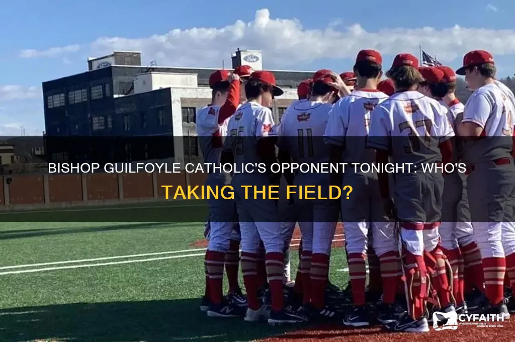 who is playing bishop guilfoyle catholic tonight