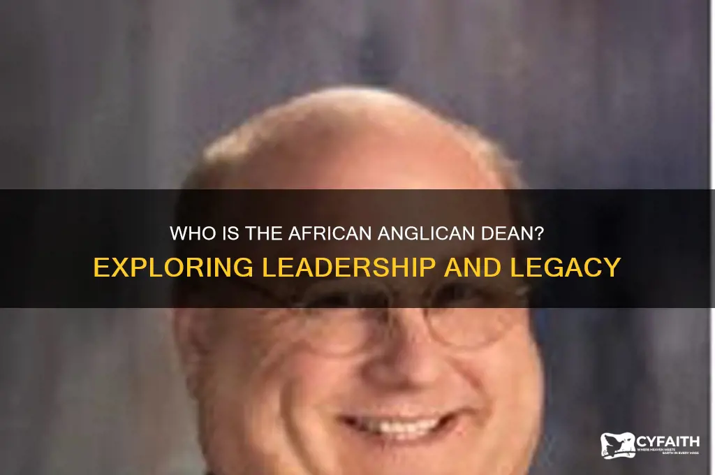who is the african anglican dean