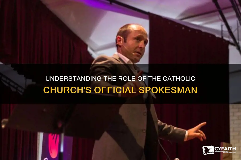 who is the catholic spokesman