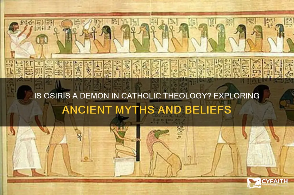 who is the demon osiris catholic