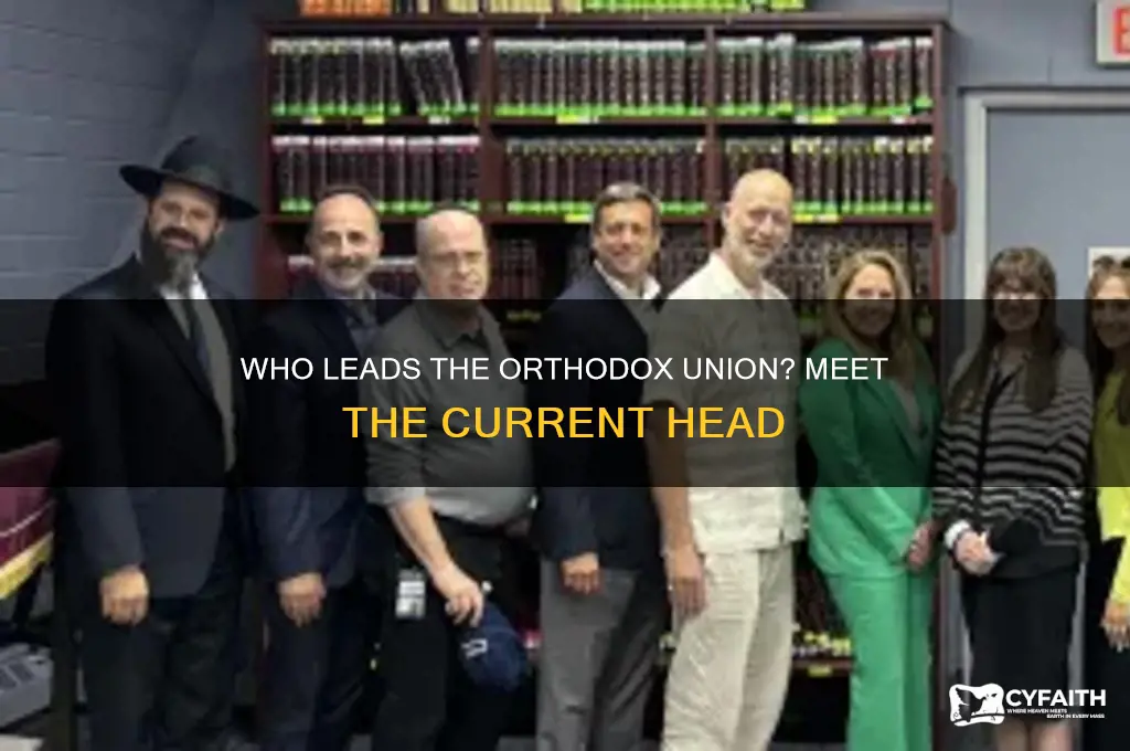 who is the head of the orthodox union