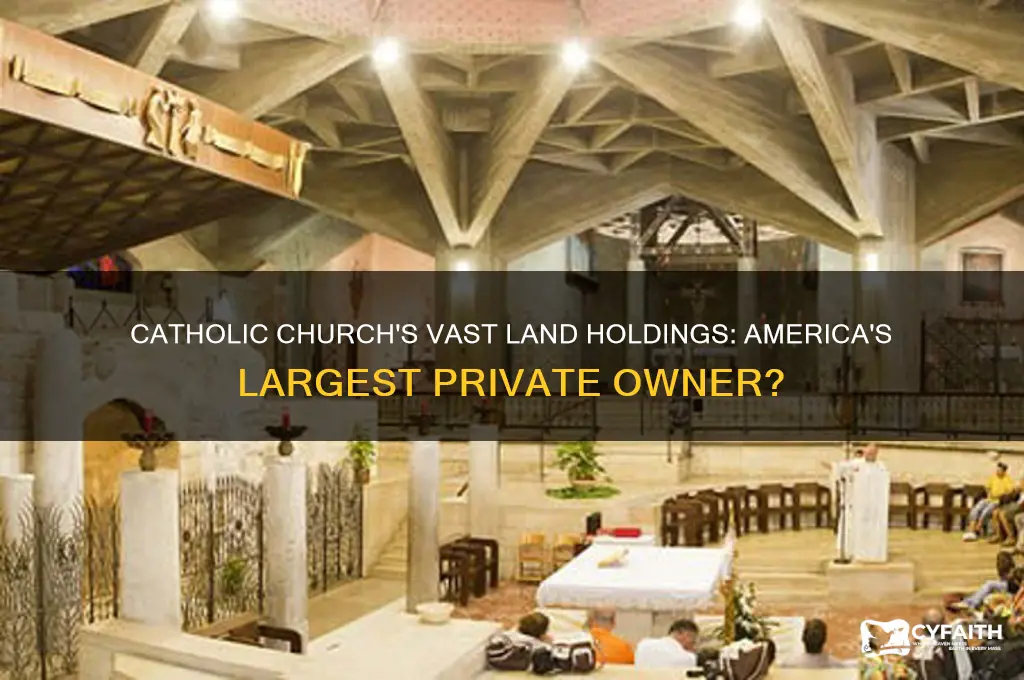 who is the largest owner of land in america catholic